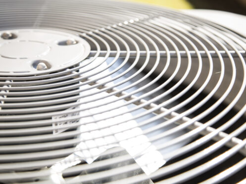 closeup condenser fan